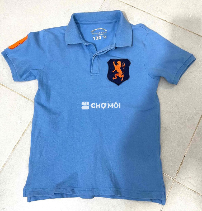 Áo polo auth bé hiệu Giordano Junior size130 85%