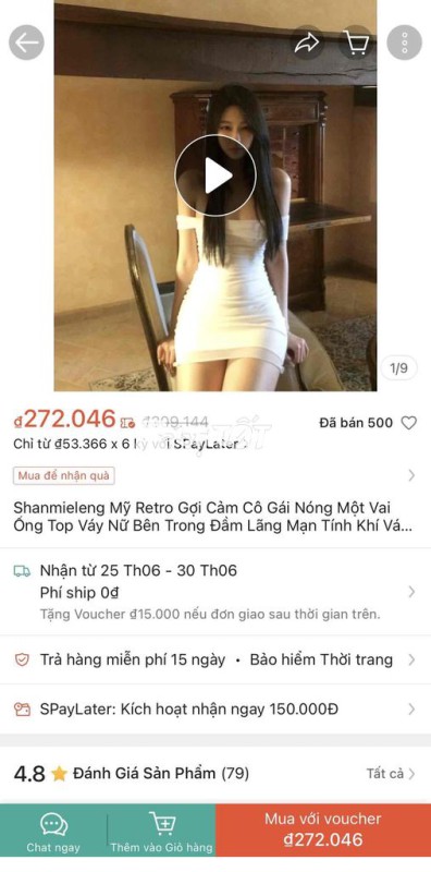 váy gợi cảm trễ vai