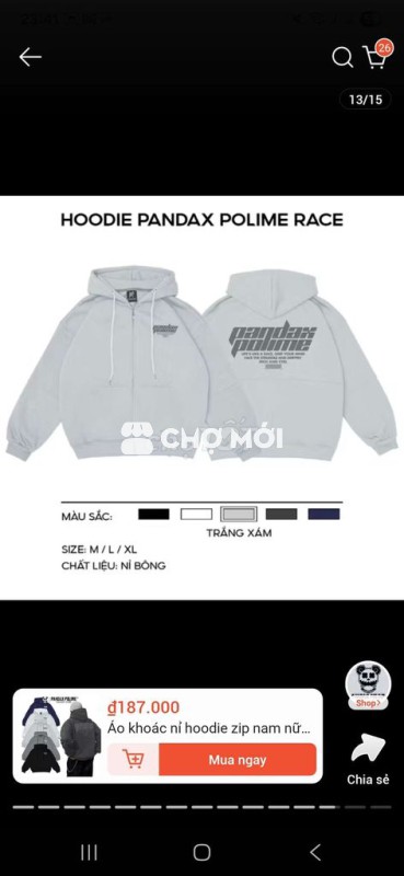 Hoodie zip