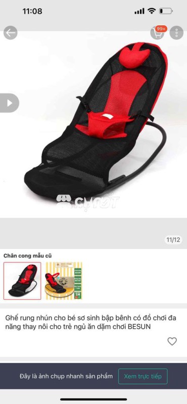 xe dẩy kèm ghế rung