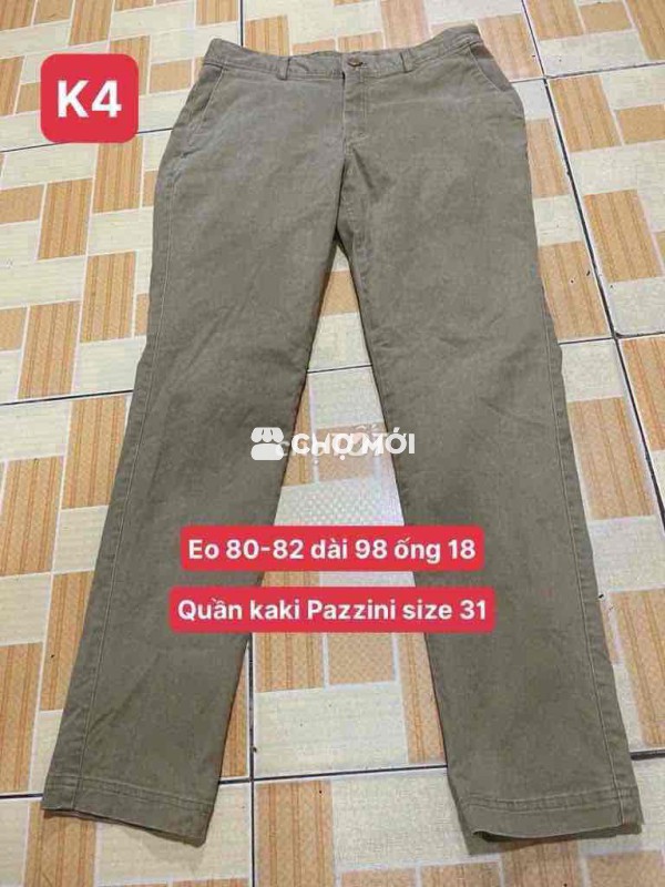 Quần kaki Pazzini size 31
