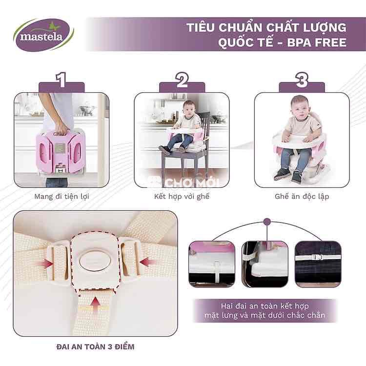 Thanh lý ghế ăn dặm Mastela.