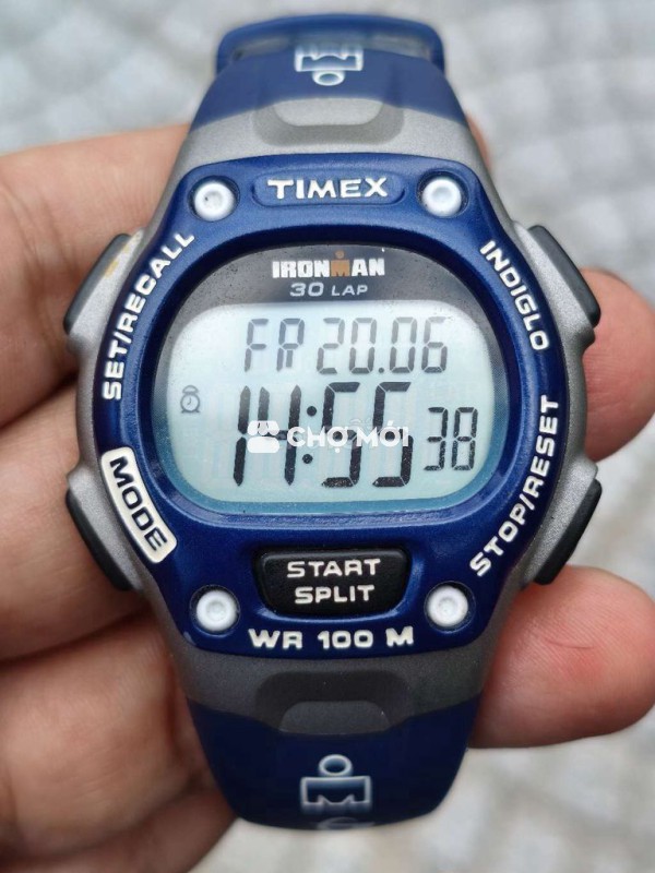 Đồng hồ Mỹ,size 39 mm,xanh biển, có lịch, báo thức