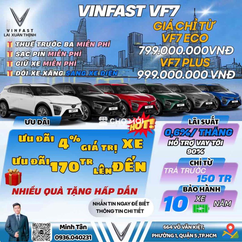 VinFast VF7- giảm giá lên đến 185tr kết khúc 30/6