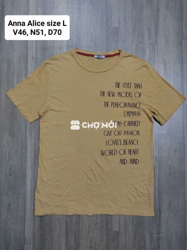 Áo cổ tròn Anna Alice size L