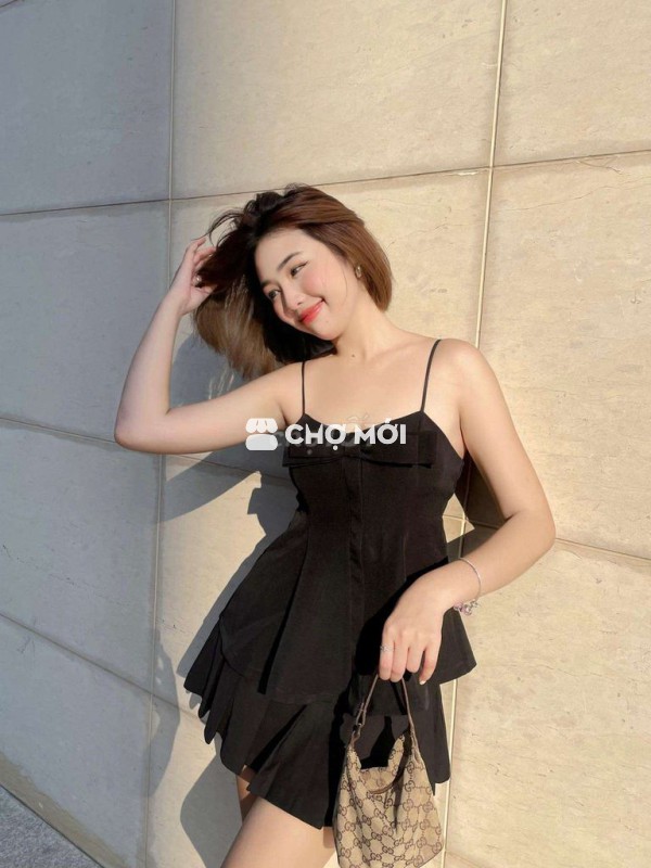 Áo hai dây đính nơ thanh lý