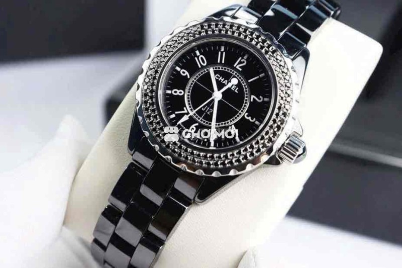 ĐH Nữ : Chanel J12 full Diamond Black - Đá Ceramic