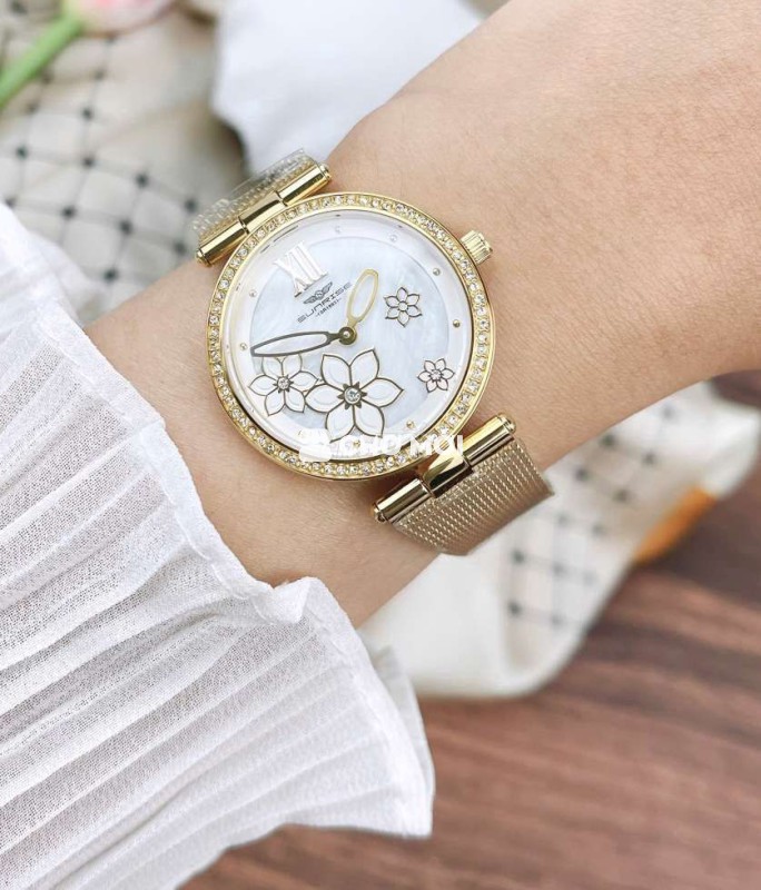 Đồng hồ nữ chính hãng kính sapphire máy nhật