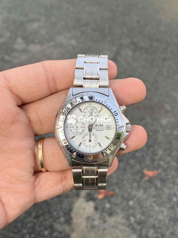 đồng hồ Alba chronograph Nhật zin keng chuẩn