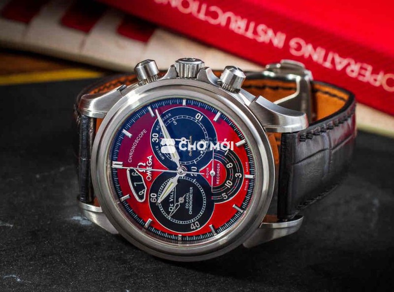 Omega Deville Chronoscope Red Dial Fullset 99%