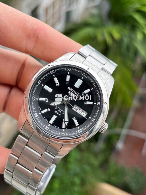 Đồng hồ Seiko Automatic nam, thép không gỉ