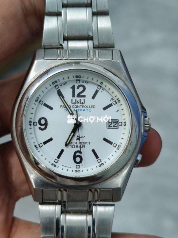 Đồng hồ Nhật Solar,size 39mm,1 lịch,đáy chống nước