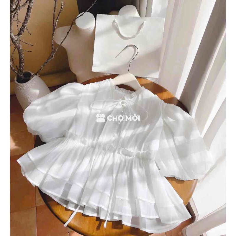 Áo Babydoll tay phồng new freesize