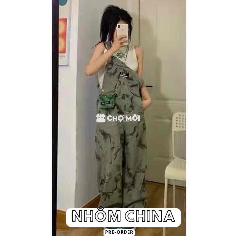 quần yếm denim
