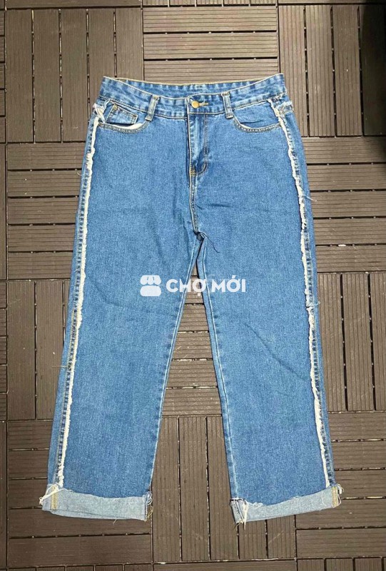 Quần jean nữ ống suông size L-XL