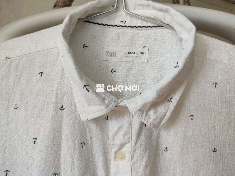 Sơ mi line Zara  cộc tay sz XS