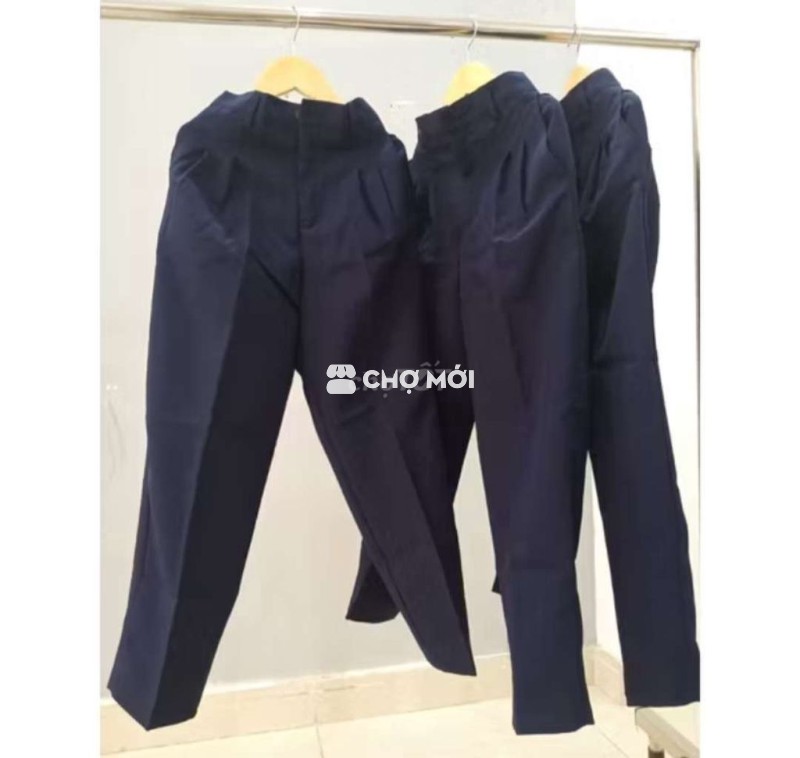 Xin quần học sinh xanh đen lớp 9