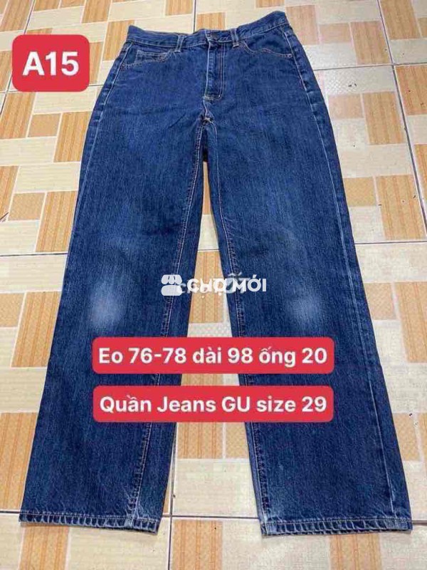 Quần Jeans Gu size 29