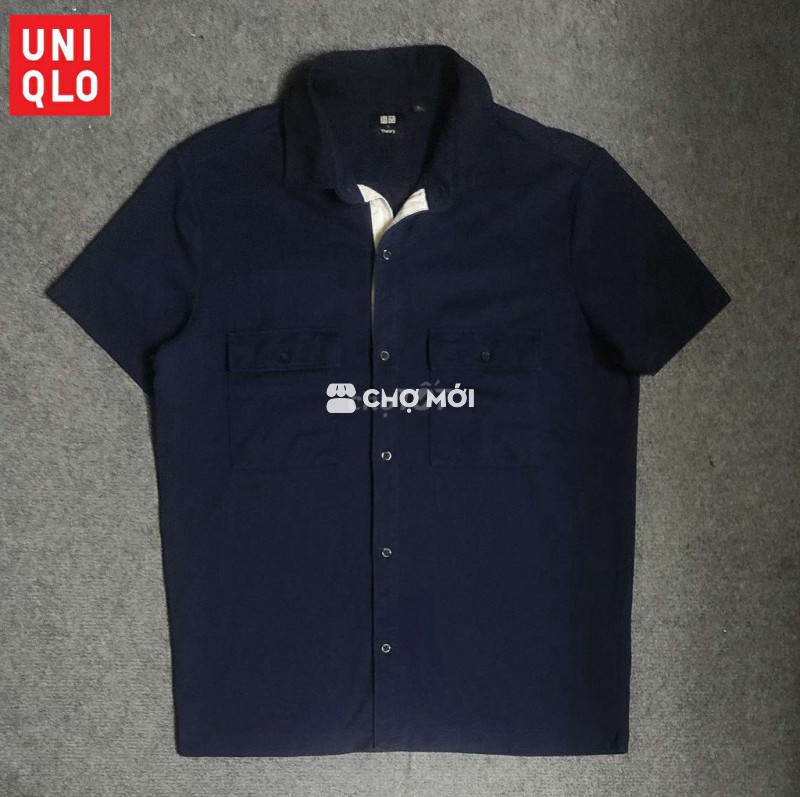 Sơ mi Uniqlo Cotton gai Theory size XL 72 78kg