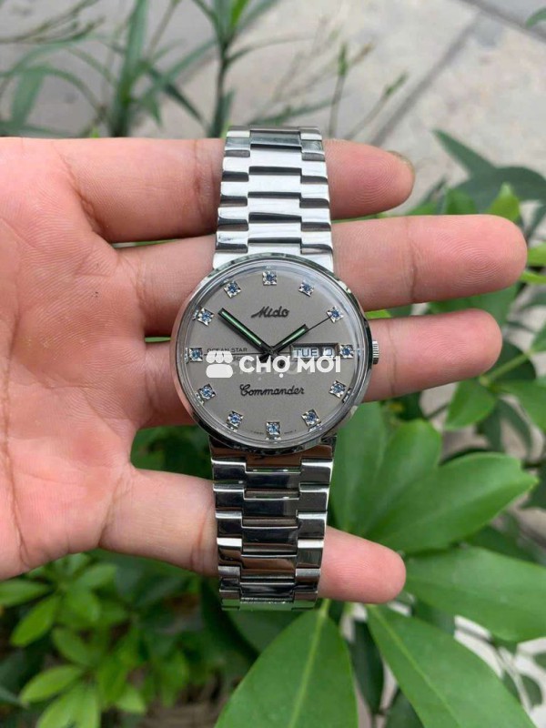 Đồng hồ Mido Commander nam, thép không gỉ
