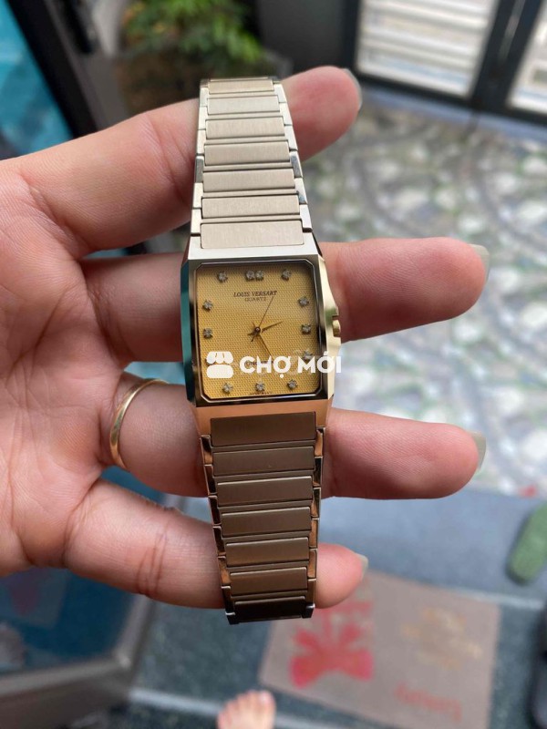 Đồng hồ Louis Versart niềng đá tungsten nguyên zin