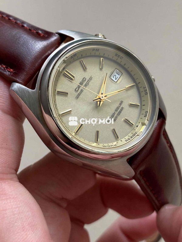 MẶT_VÀNG CÁT_ĐẸP CHUẨN MÁY PIN SOLAR CASIO_WVQ110