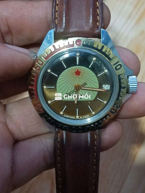 Đh nga Vostok cơ cót niềng xoay size 40