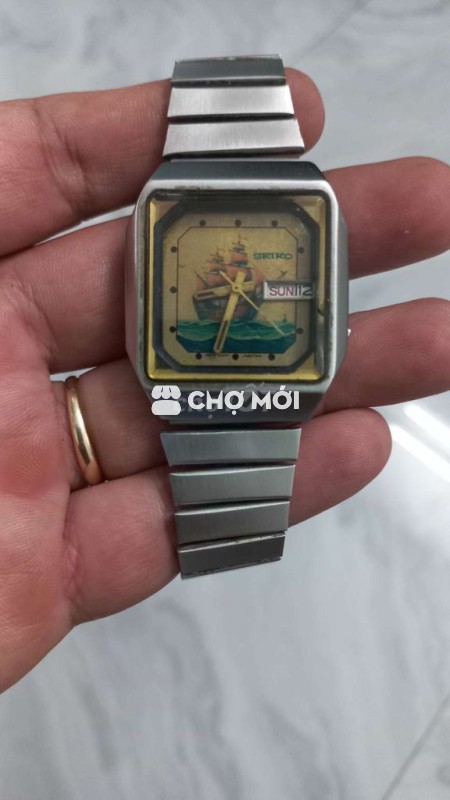Đồng hồ nam seiko cơ automatic xưa con tàu cổ
