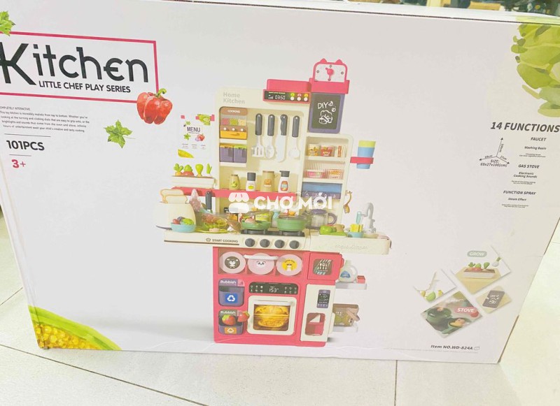 đồ chơi nấu ăn lớn sịn pass lại mới full hộp