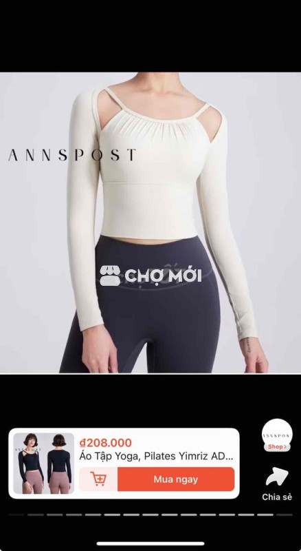 Áo Tập Yoga, Pilates Yimriz pass 60 (mua 230)