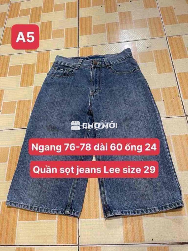 Quần sọt Jeans Lee size 29