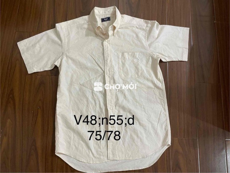 sơ mi Nhật denim cotton size L
