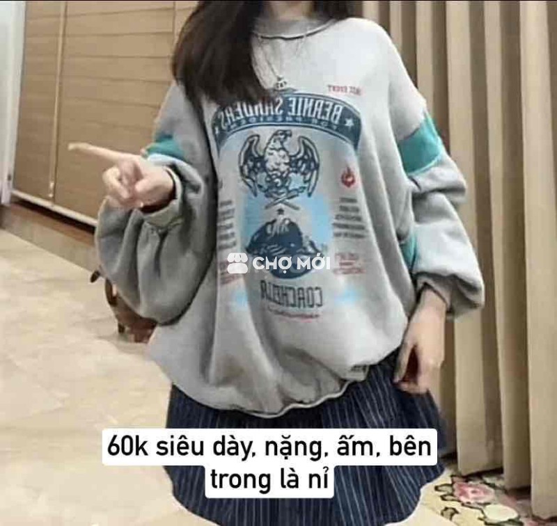 Áo sweater tay bồng