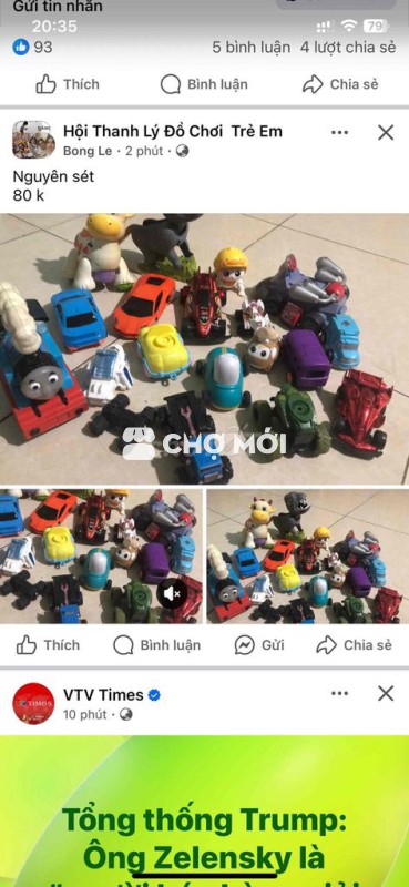 Đồ chơi hỗn hợp cho bé
