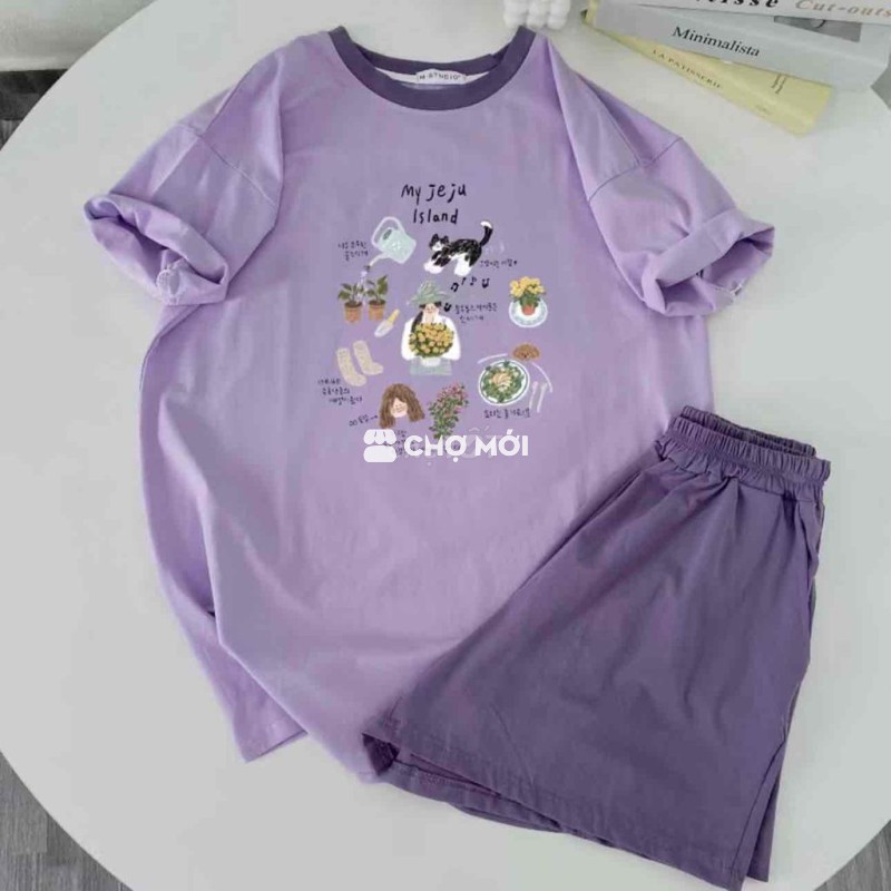 Đồ bộ nữ đồ mặc nhà chất thun