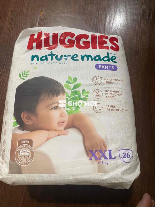 PASS NHANH TÃ HUGGIES NATURAL MỚI 100%