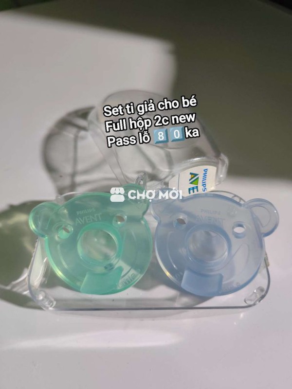 Set 2ti ngậm cho bé hiệu Avents có hộp new 99%