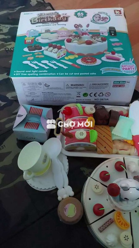 Bộ đồ chơi sinh nhật nhựa