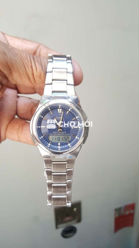CASIO WAVE CEPTOR SOLAR Mặt Xanh Nội Địa Nhật