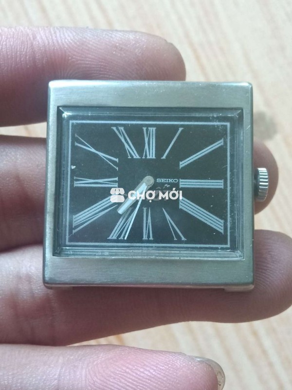 Mặt đh Seiko cơ cót vỏ thép size 34×34