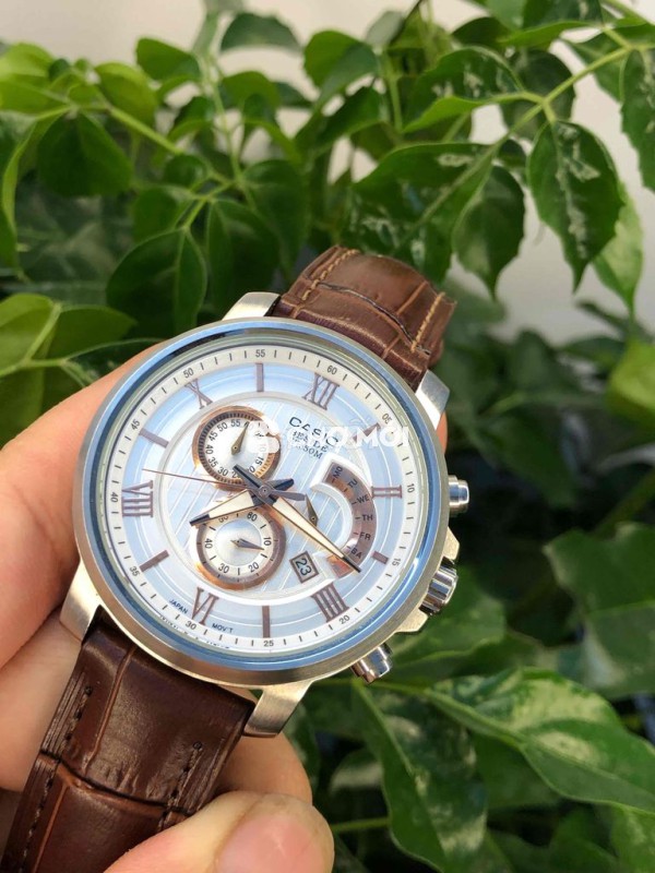 Đồng hồ Casio nam dây da, thép