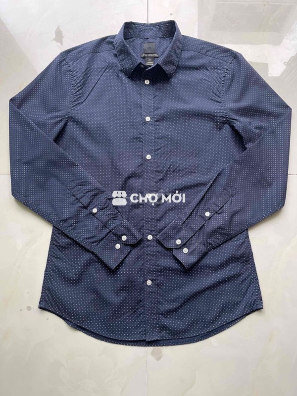 Sơ mi hiệu H&M Slim 0781758 Size M chính hãng