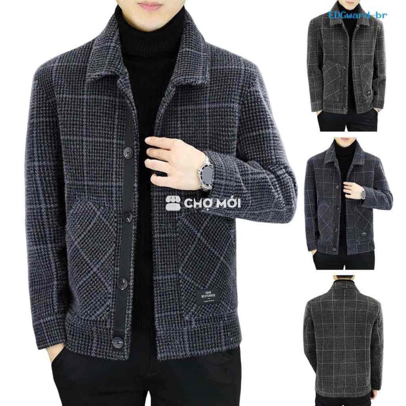 Áo khoác nam chất dạ cổ đứng size 50-55kg #90k