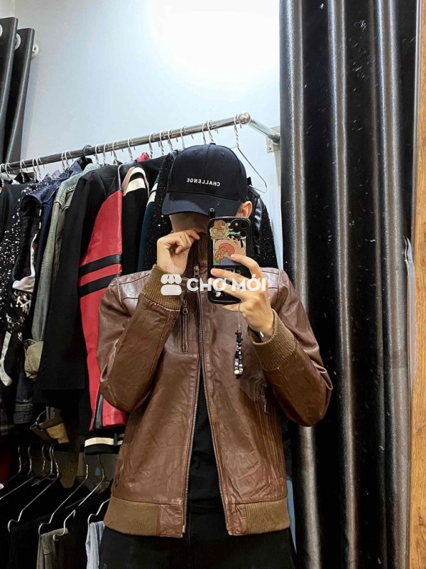 Brown Leather Jacket 2hand