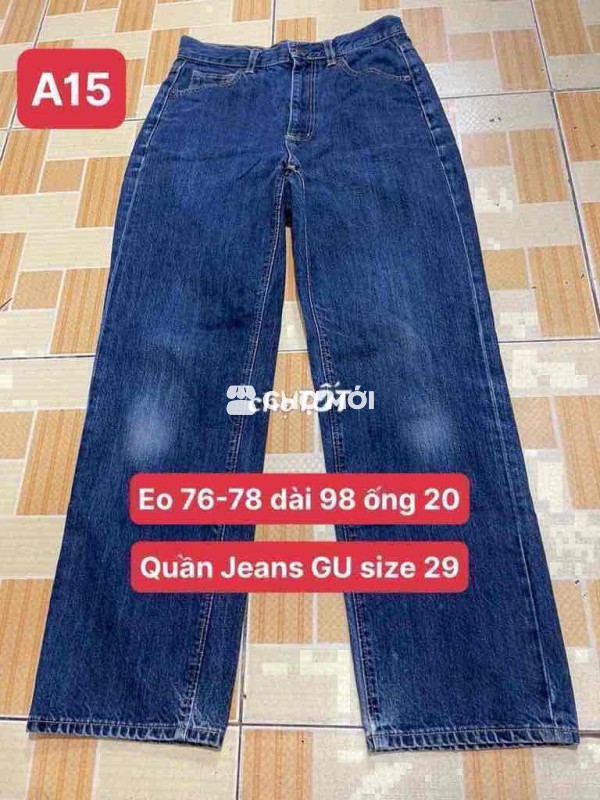 Quần Jeans Gu Size 29