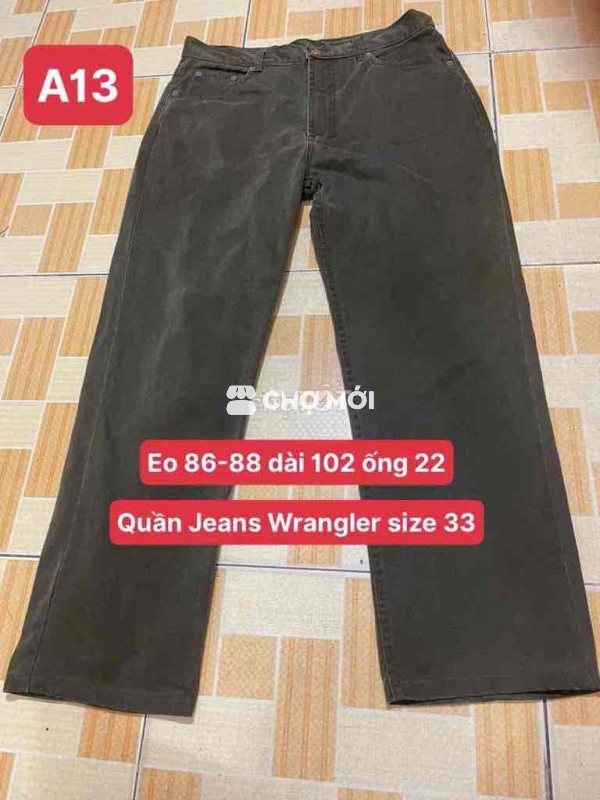 Quần Jeans Wrangler size 33 mới 98 %