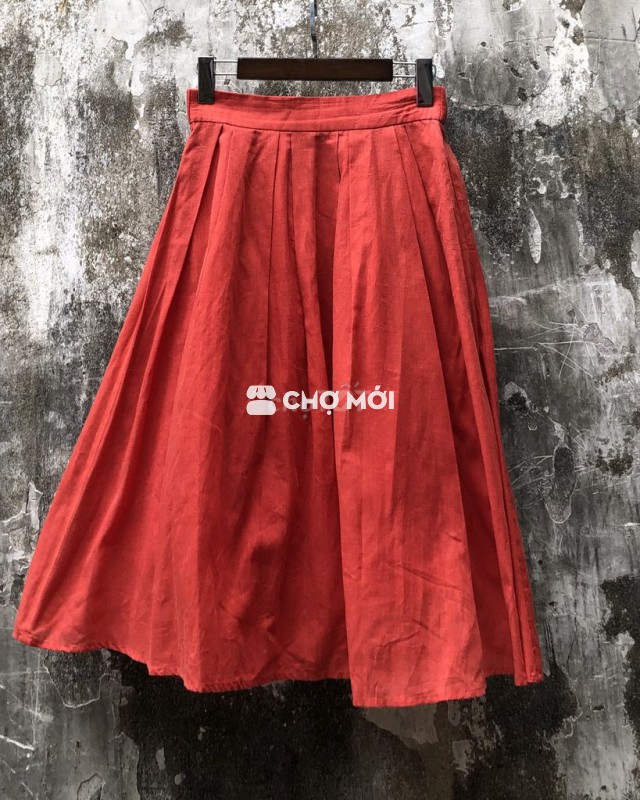 Chân váy dáng xoè eo nửa chun