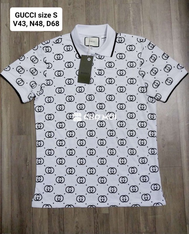 Áo polo họa tiết GC size S - 99.9%
