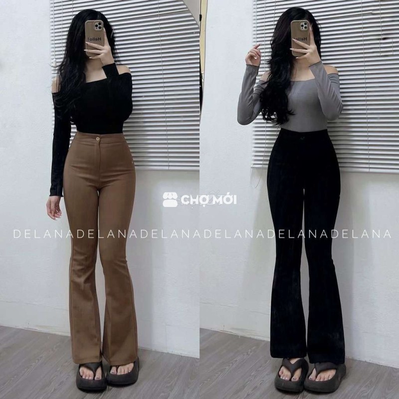Quần ống loe màu như hình bên trái