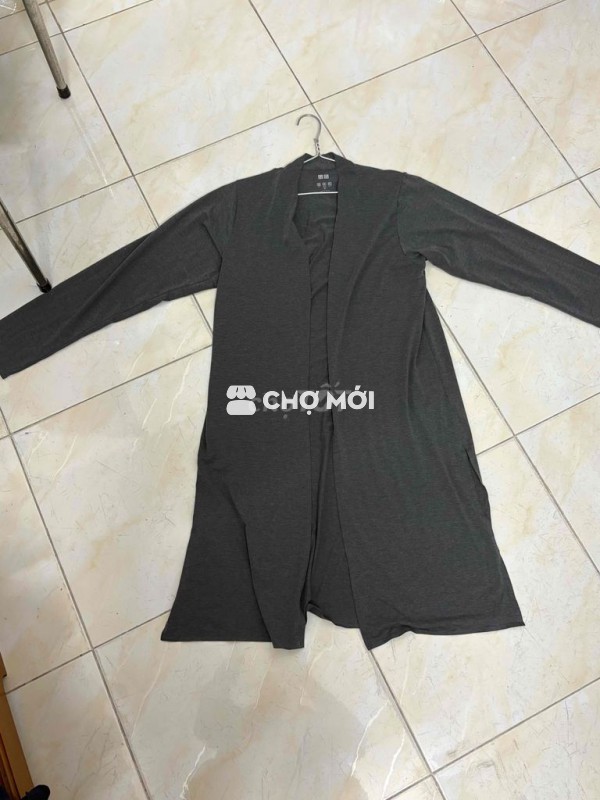 áo Cardigan nữ Uniqlo size M màu xám đậm